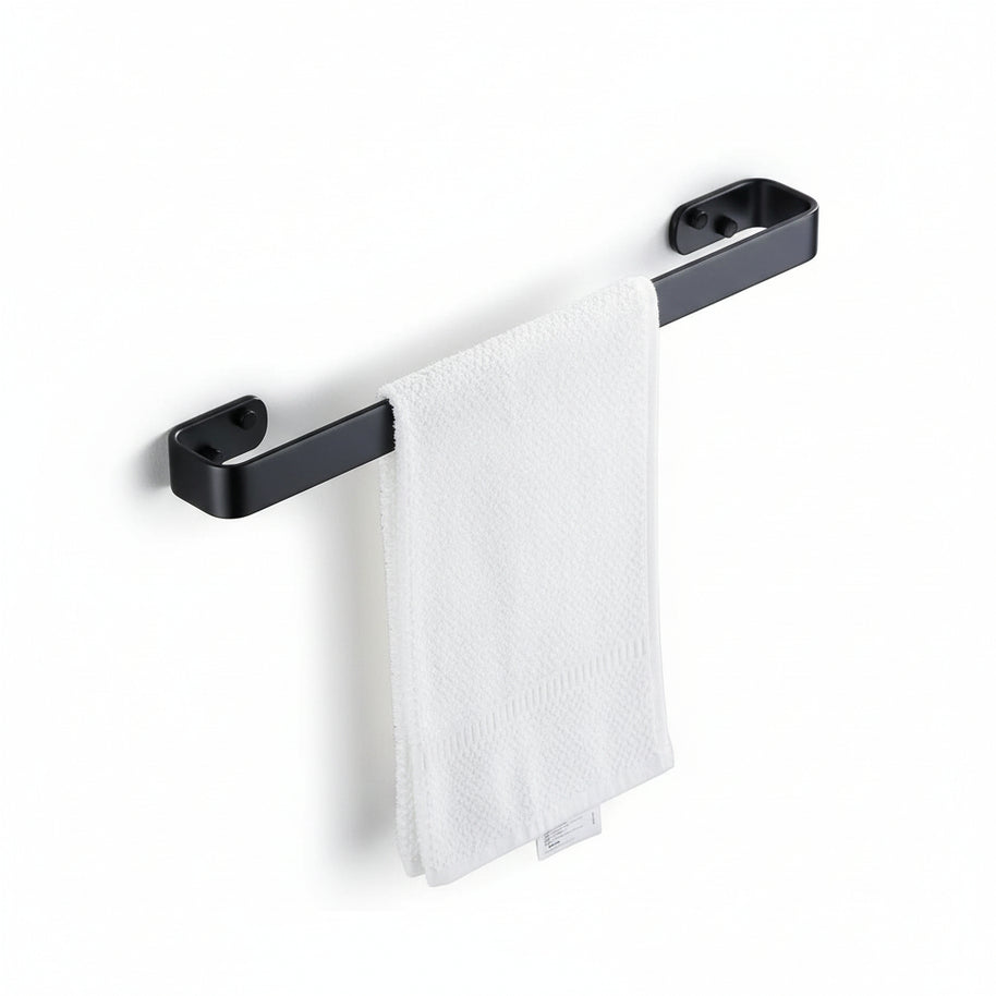 Porte-serviette VidaXL Magdeburg en acier inoxydable, fixation murale, 40 cm pour salle de bain ou cuisine.