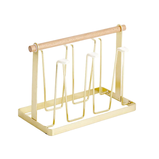 Porte-tasse blanc Gunwi de VidaXL, support mural pour tasse, en acier robuste, design simple et pratique pour la cuisine.