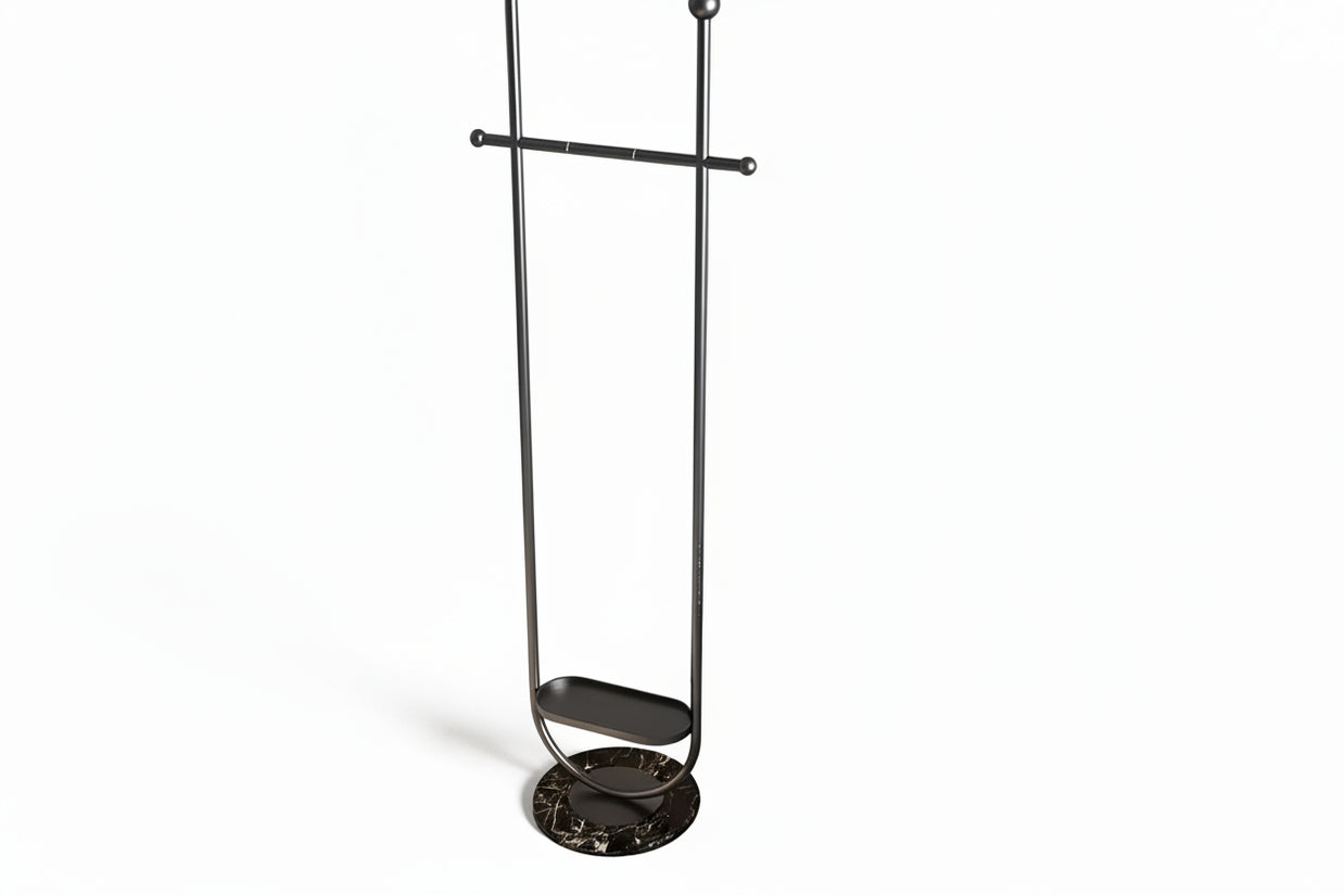 Light Luxury Clothes And Hats Hanger Floor To Floor Iron Art Simple And Modern - HAUSSLYON