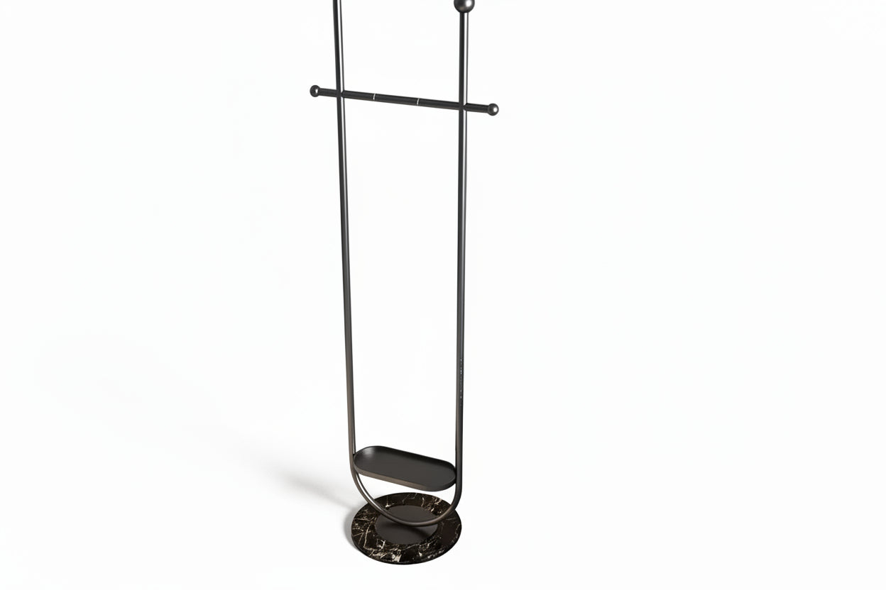 Light Luxury Clothes And Hats Hanger Floor To Floor Iron Art Simple And Modern - HAUSSLYON