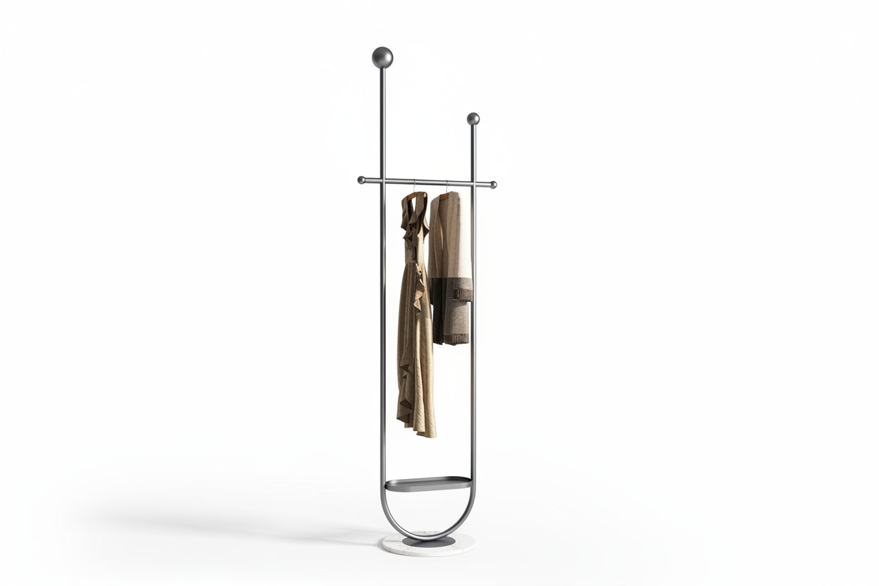 Light Luxury Clothes And Hats Hanger Floor To Floor Iron Art Simple And Modern - HAUSSLYON