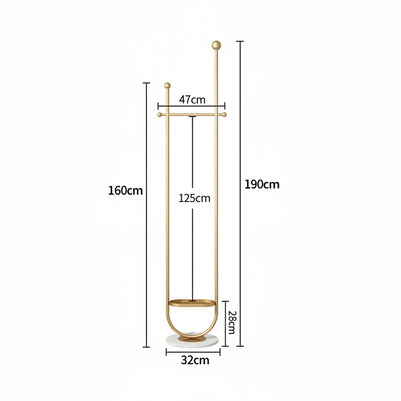 Light Luxury Clothes And Hats Hanger Floor To Floor Iron Art Simple And Modern - HAUSSLYON