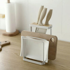 Japanese-style Knife Board Rack Cutting Board Rack Pot Cover Knife Cutting - HAUSSLYON