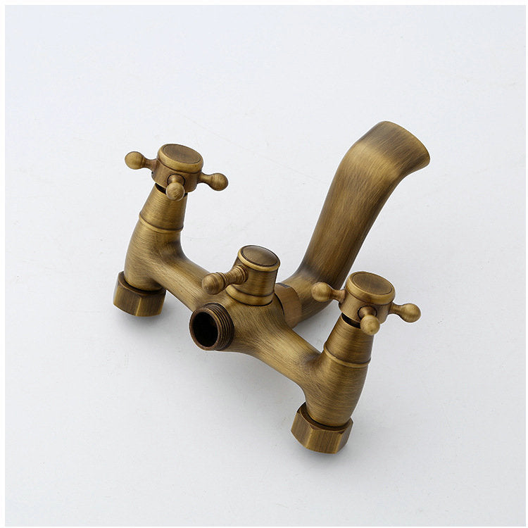 Robinet de baignoire Orleans VidaXL en bronze, avec poignée et sortie d'eau, finition élégante pour salle de bains.