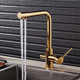 The Golden Kitchen Faucet Sanhe Keeps Drinking Pure Water - HAUSSLYON