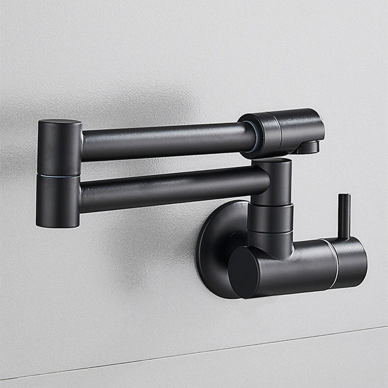 Robinet de cuisine Kitchener VidaXL en noir avec poignée moderne et bec tournant, installation facile.