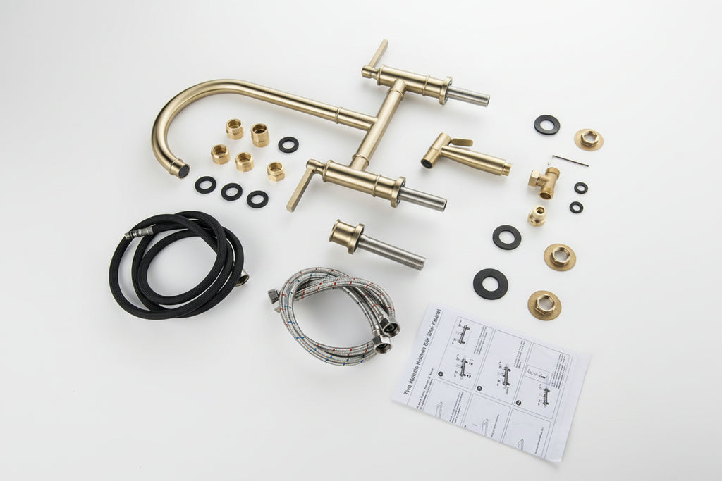 European Style Full Brass Golden Basin Faucet - HAUSSLYON