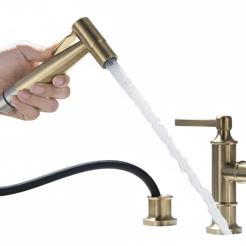 European Style Full Brass Golden Basin Faucet - HAUSSLYON