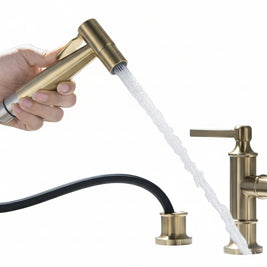 European Style Full Brass Golden Basin Faucet - HAUSSLYON