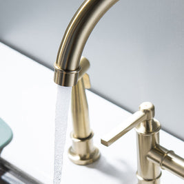 European Style Full Brass Golden Basin Faucet - HAUSSLYON
