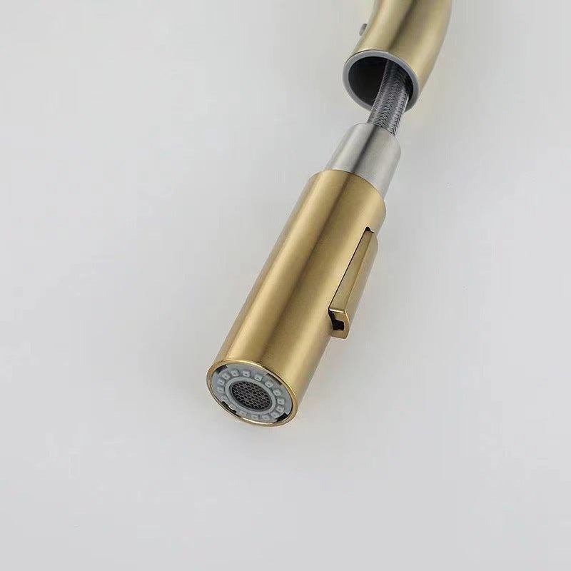 Robinet de cuisine Salem VidaXL en acier inoxydable argenté avec bec tournant et poignée ergonomique.