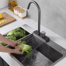 Kitchen Faucet Universal Rotation Single Hole - HAUSSLYON