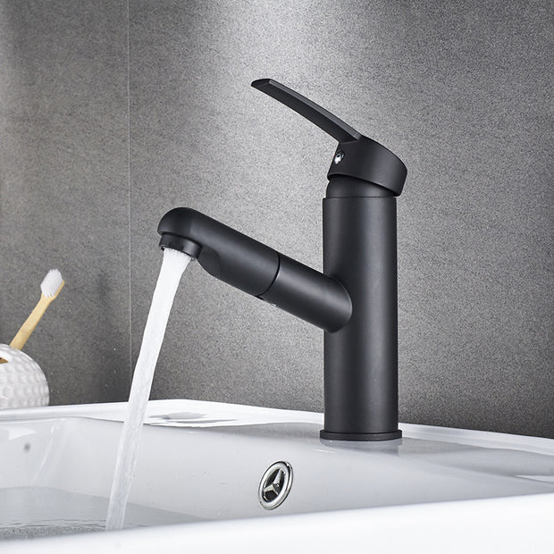 All copper pull-out basin faucet - HAUSSLYON