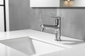 Copper Body Can Be Pulled White Multi-gear Adjustment Hot And Cold Faucet - HAUSSLYON