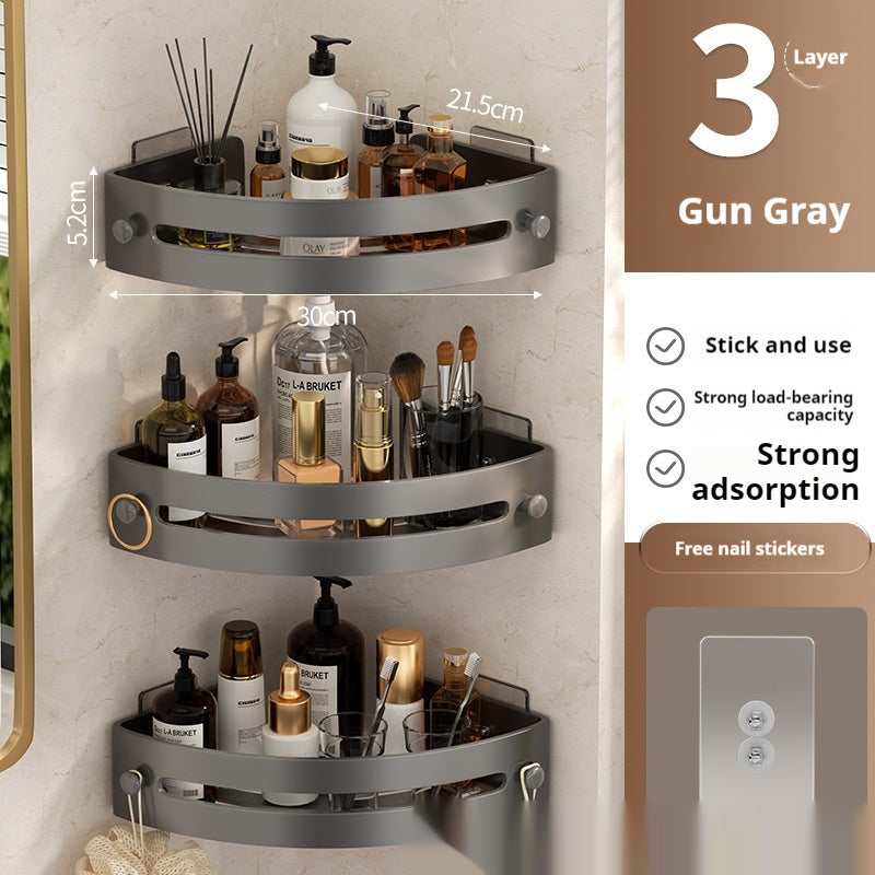 Support de rangement VidaXL de couleur havane gris, conçu pour organiser efficacement votre espace de vie.