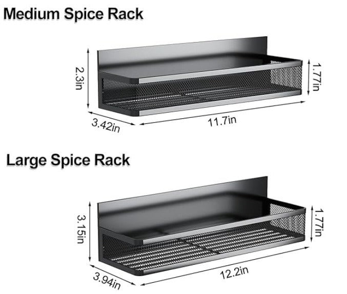 Mesh Refrigerator Shelf Kitchen Punch-free Soy Sauce Seasoning Rack - HAUSSLYON