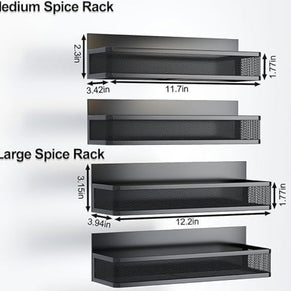 Mesh Refrigerator Shelf Kitchen Punch-free Soy Sauce Seasoning Rack - HAUSSLYON