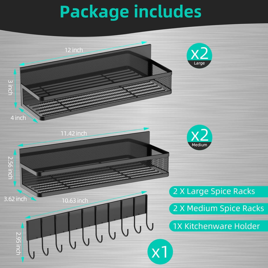 Support magnétique pour barre VidaXL, lot de 2 pièces noires, fixation robuste pour équipements de fitness ou autres usages.