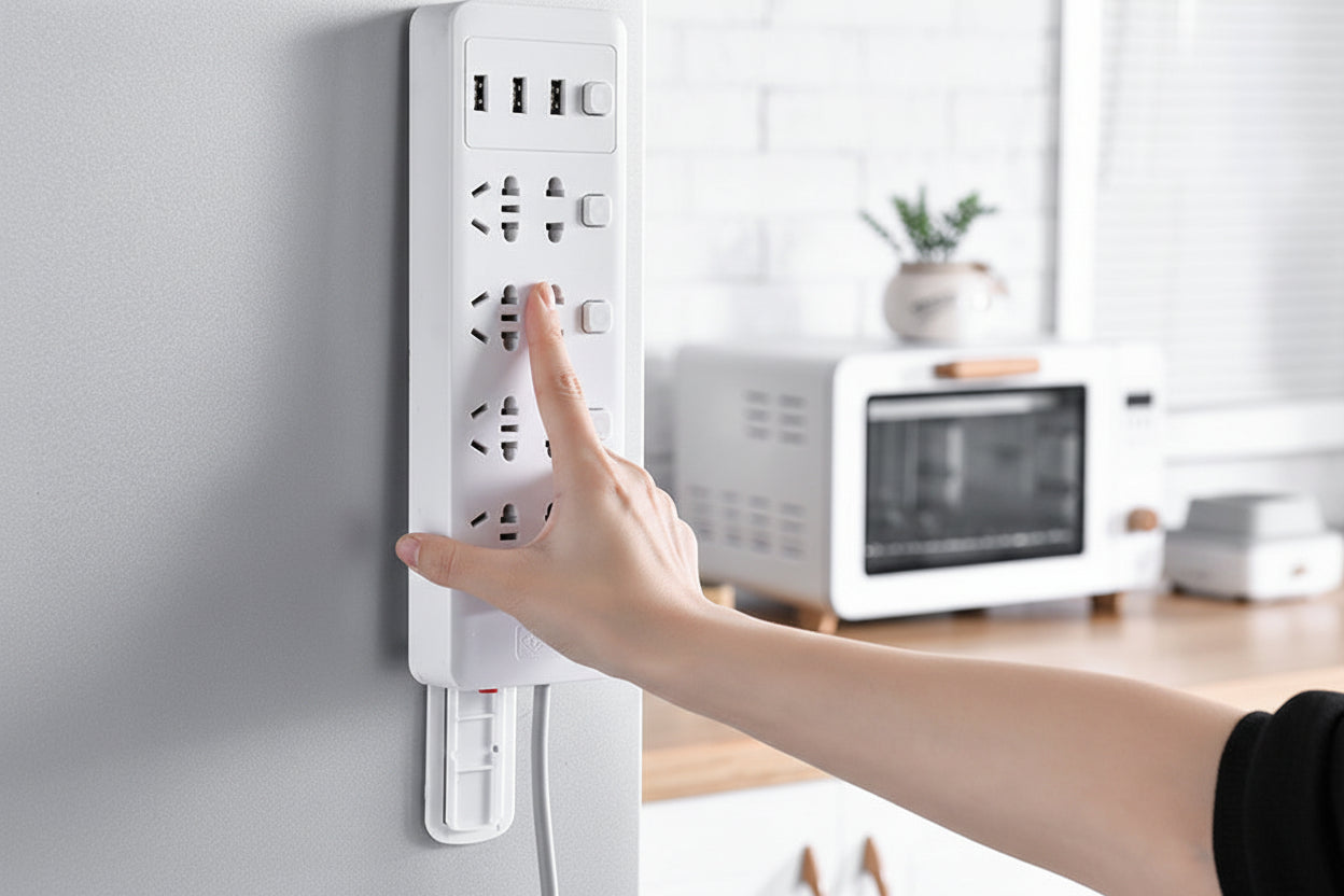 Socket holder wall sticker router storage without trace - HAUSSLYON