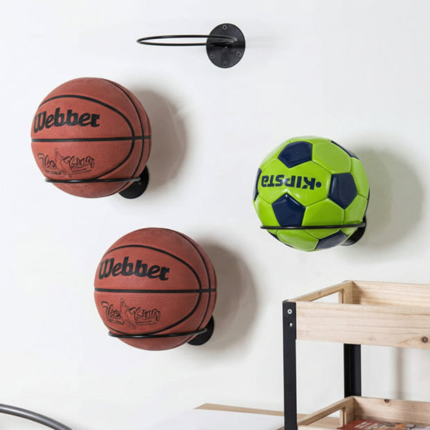 Wall-mounted Basketball Storage Rack Frame Holder Household - HAUSSLYON