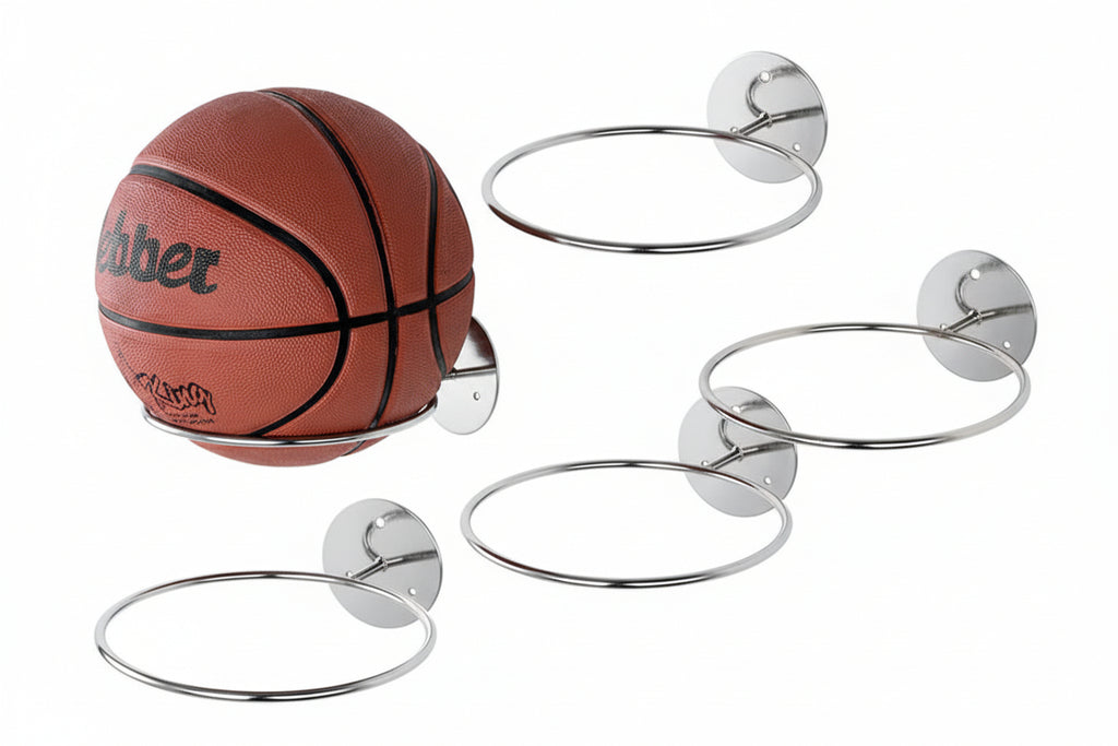 Wall-mounted Basketball Storage Rack Frame Holder Household - HAUSSLYON