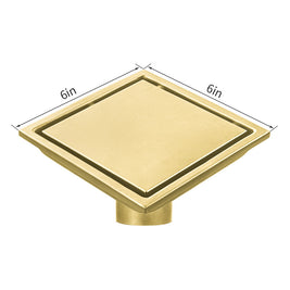 304 Stainless Steel Floor Drain Invisible Bathroom Bathroom Deodorant Yama American Floor Drain - HAUSSLYON