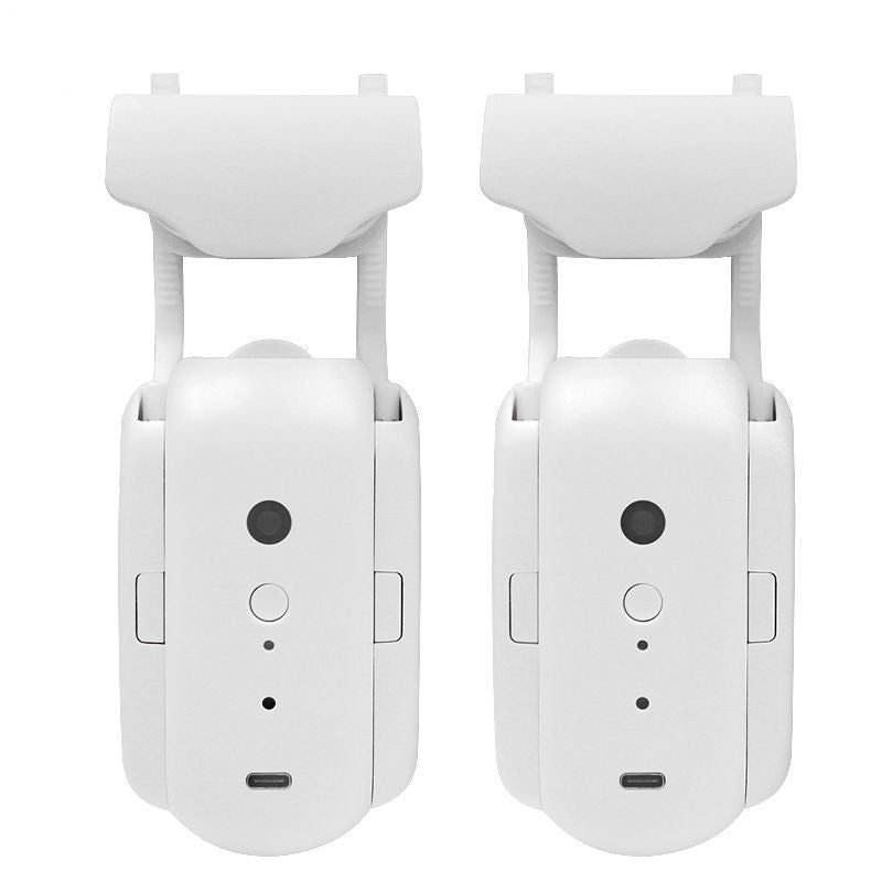 Système robotisé pour rideaux VidaXL Chania avec piste romaine, dispositif unique pour automatiser l'ouverture et la fermeture.