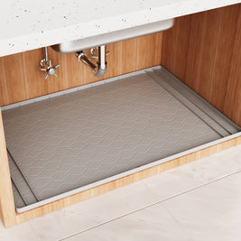 Sink Mat Cabinet Pad Silicone Stain-resistant Waterproof Cabinet Protective Pad Bathroom Cabinet Tray - HAUSSLYON