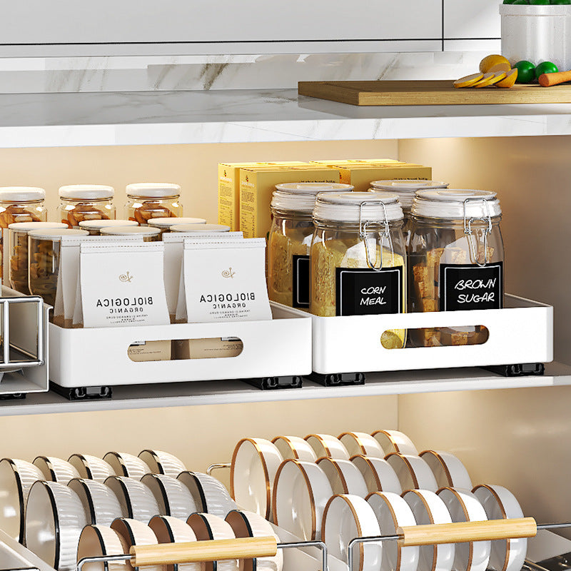 Tiroir coulissant blanc VidaXL JOS, design moderne, en bois ou MDF, pour meuble de rangement.