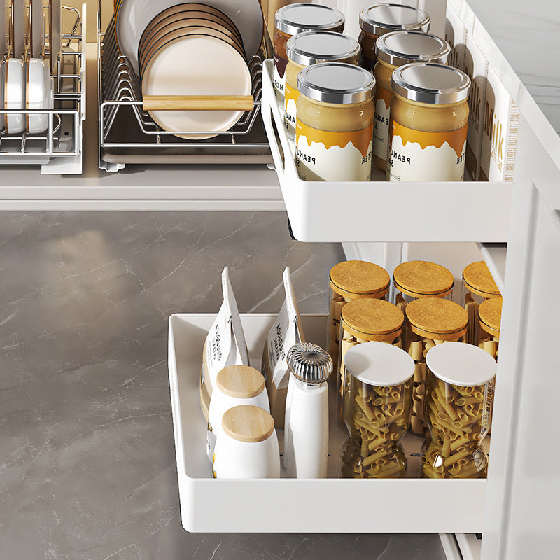Tiroir coulissant blanc VidaXL JOS 0, design simple et fonctionnel, adapté pour meuble de rangement moderne.